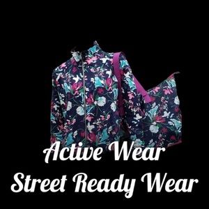 🆕2pc. Floral Tote Bag w/Active Wear Jacket